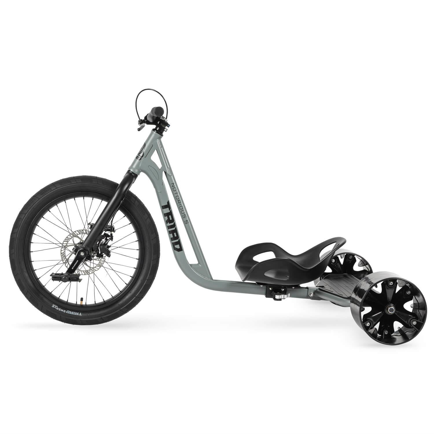 Triad Notorious 5 Drift Trike Grey Rideminded