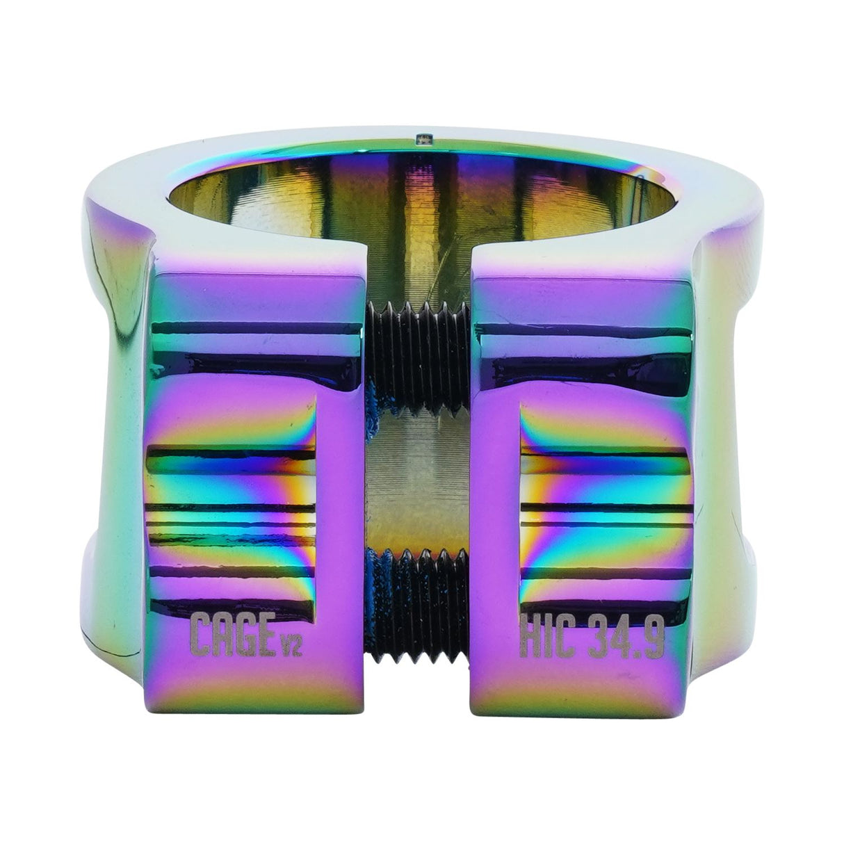 Oath Cage V2 Alloy 2 Bolt Clamp Neo Chrome