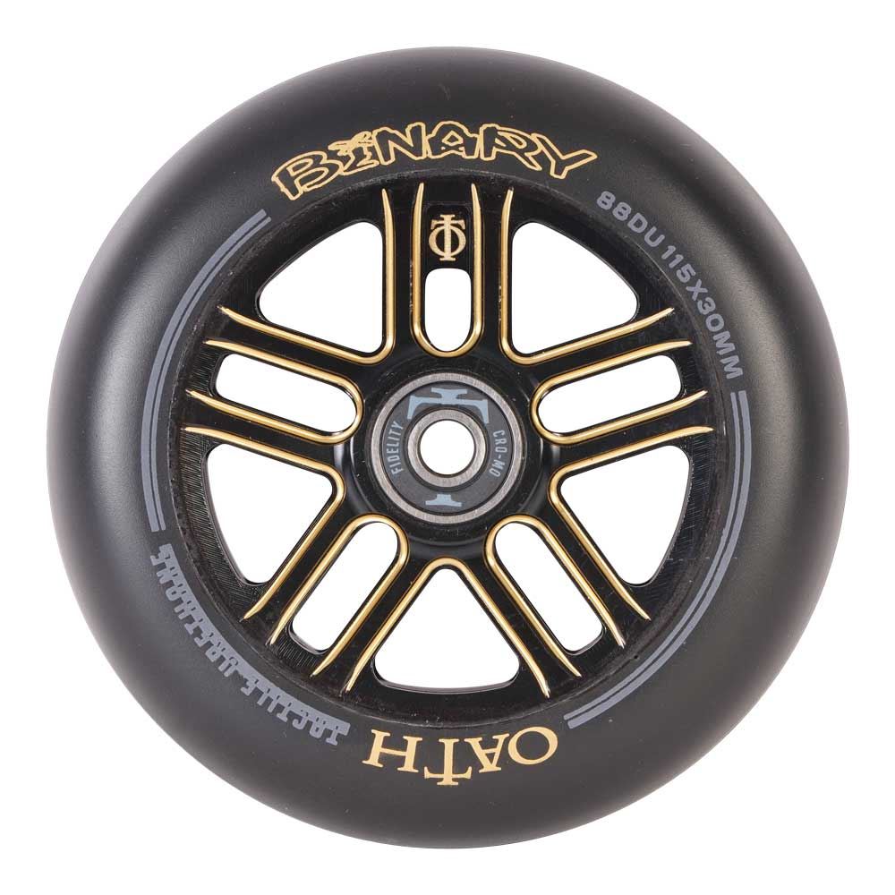 Oath Binary 115mm x 30mm Wheels - Black/Orange