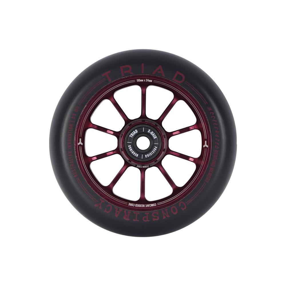 Triad Conspiracy Wheels 110mm x 24mm - Ano Red