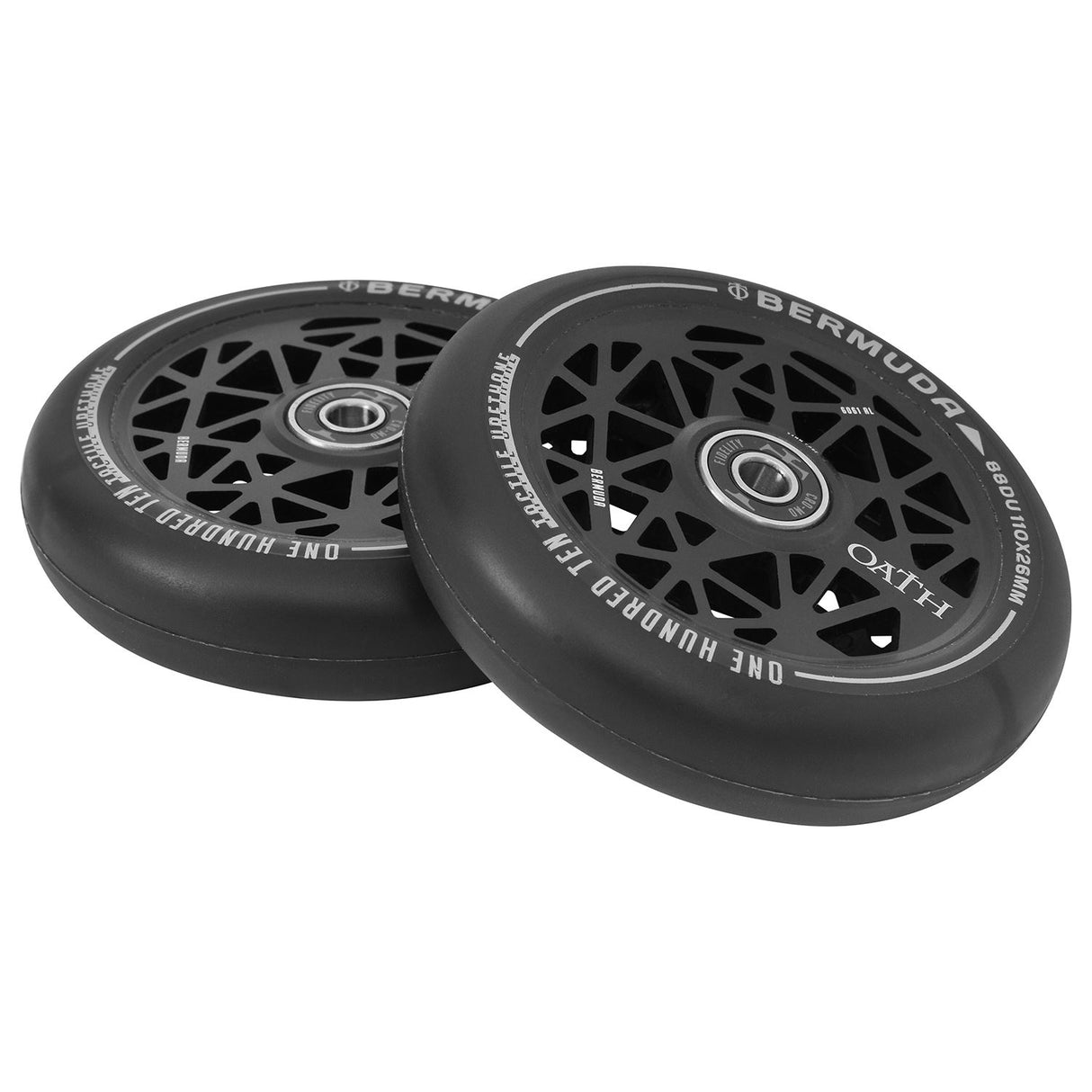 Oath Bermuda 110mm Wheels Anodised Satin Black