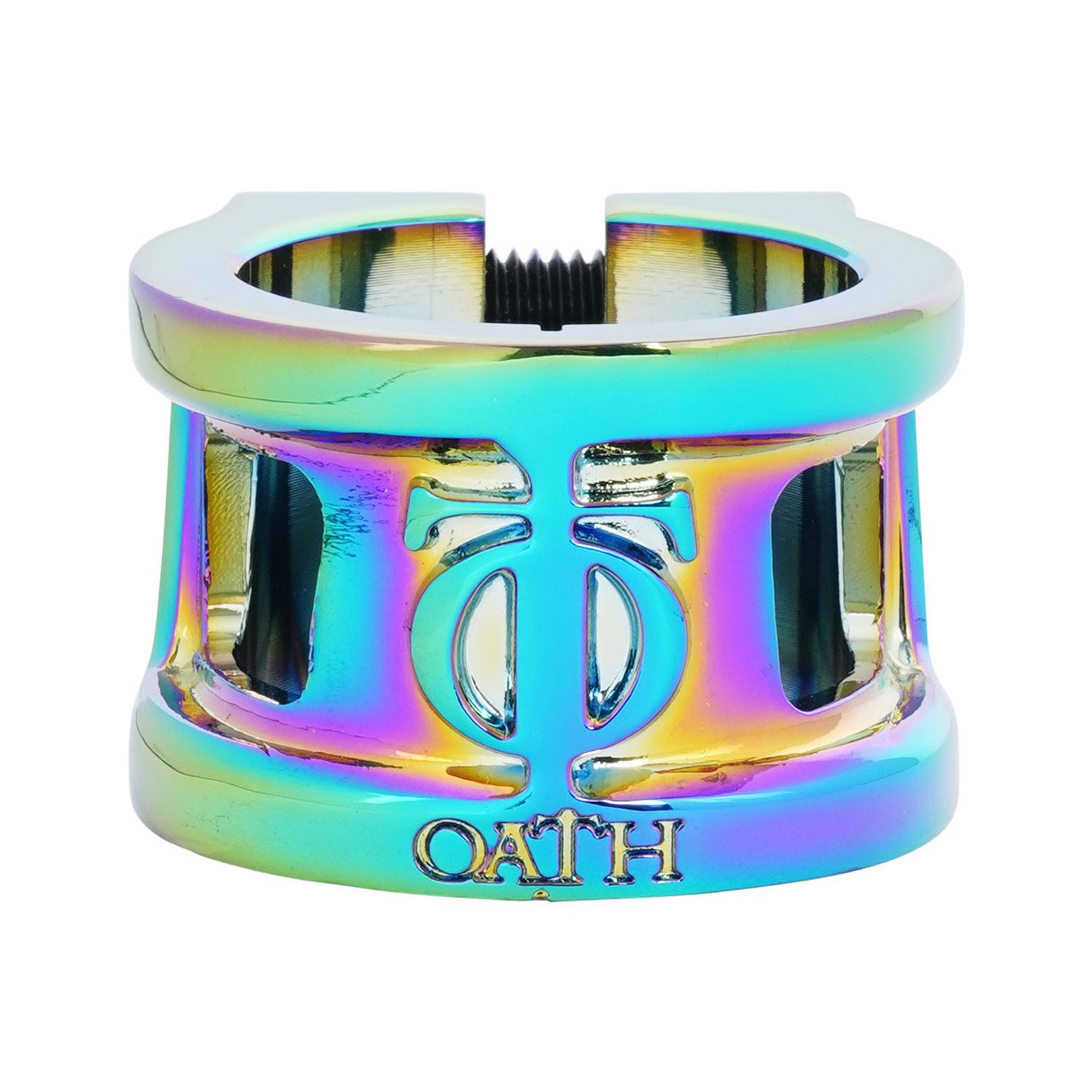 Oath Cage V2 Alloy 2 Bolt Clamp Neo Chrome