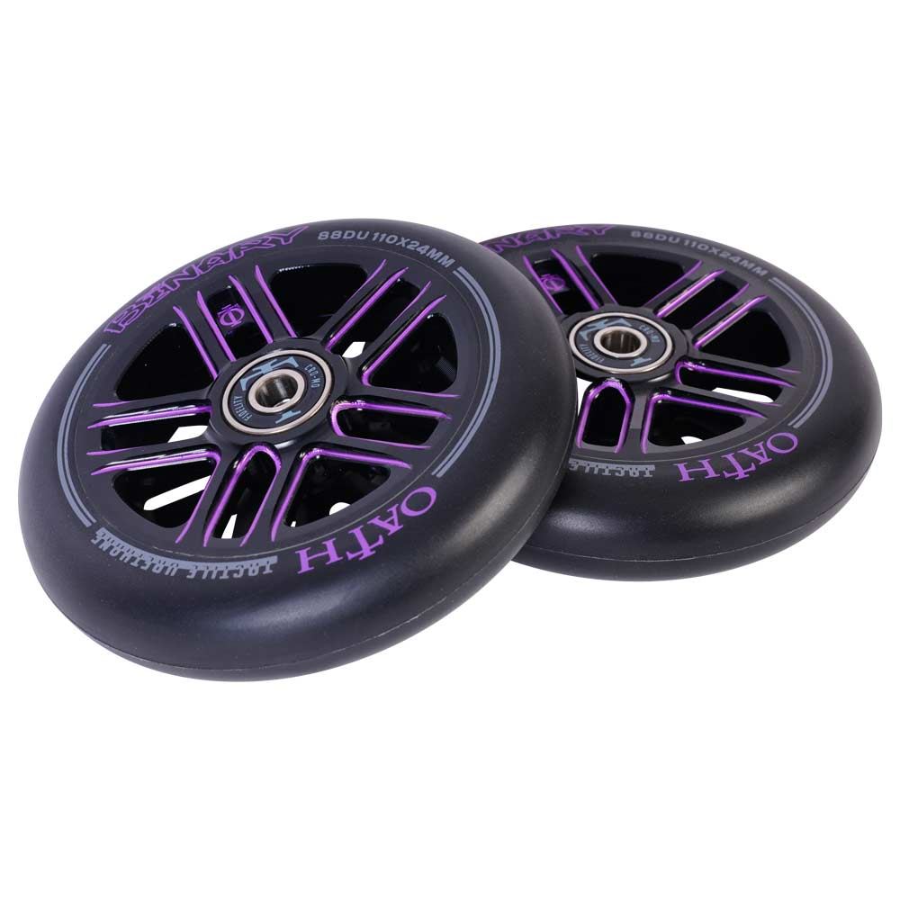 Oath Binary 110mm x 24mm Wheels - Black/Purple