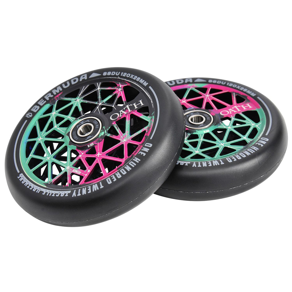 Oath Bermuda 120mm Wheels Green/Pink/Black