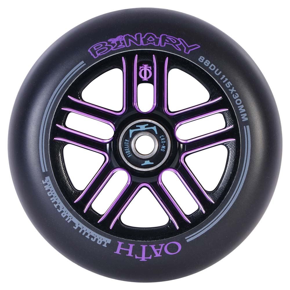 Oath Binary 115mm x 30mm Wheels - Black/Purple