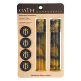 Oath Bermuda Grips 165mm - Orange/Black Marble